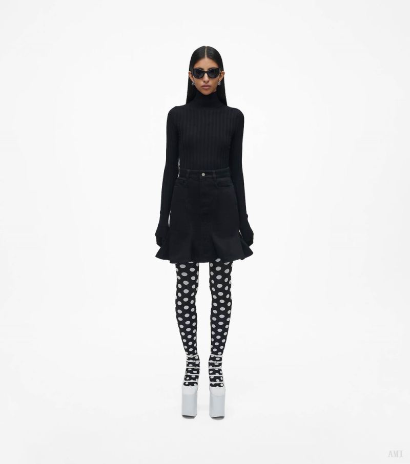 Marc Jacobs |La mini-jupe cannelée - Noir |France Outlet