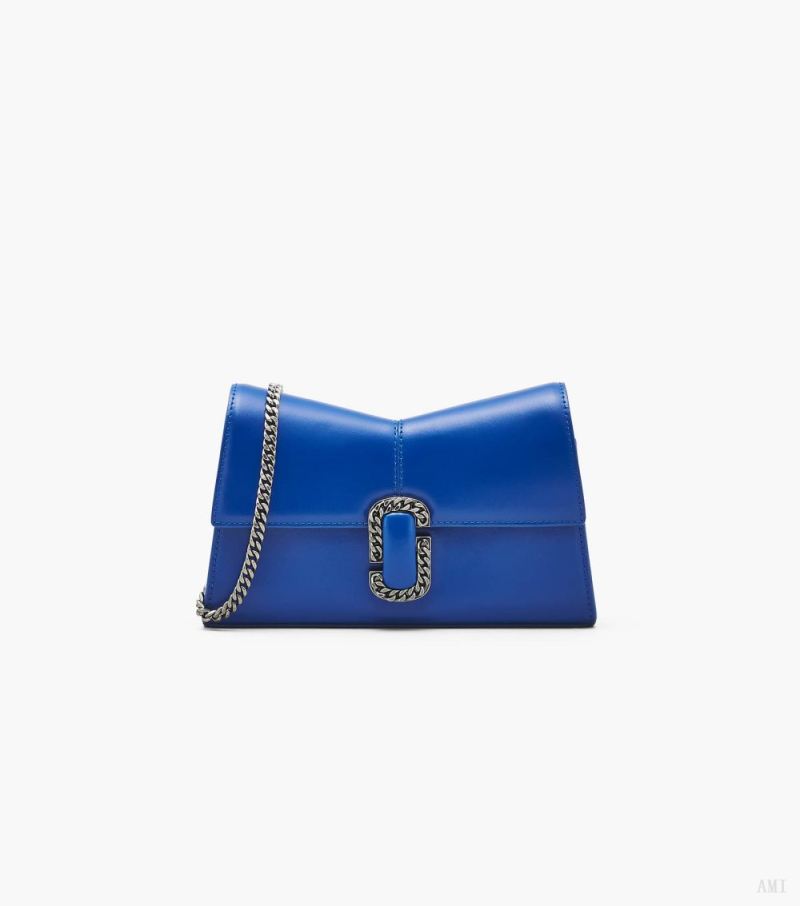 Marc Jacobs |Le portefeuille à chaîne St. Marc - Cobalt |France Outlet