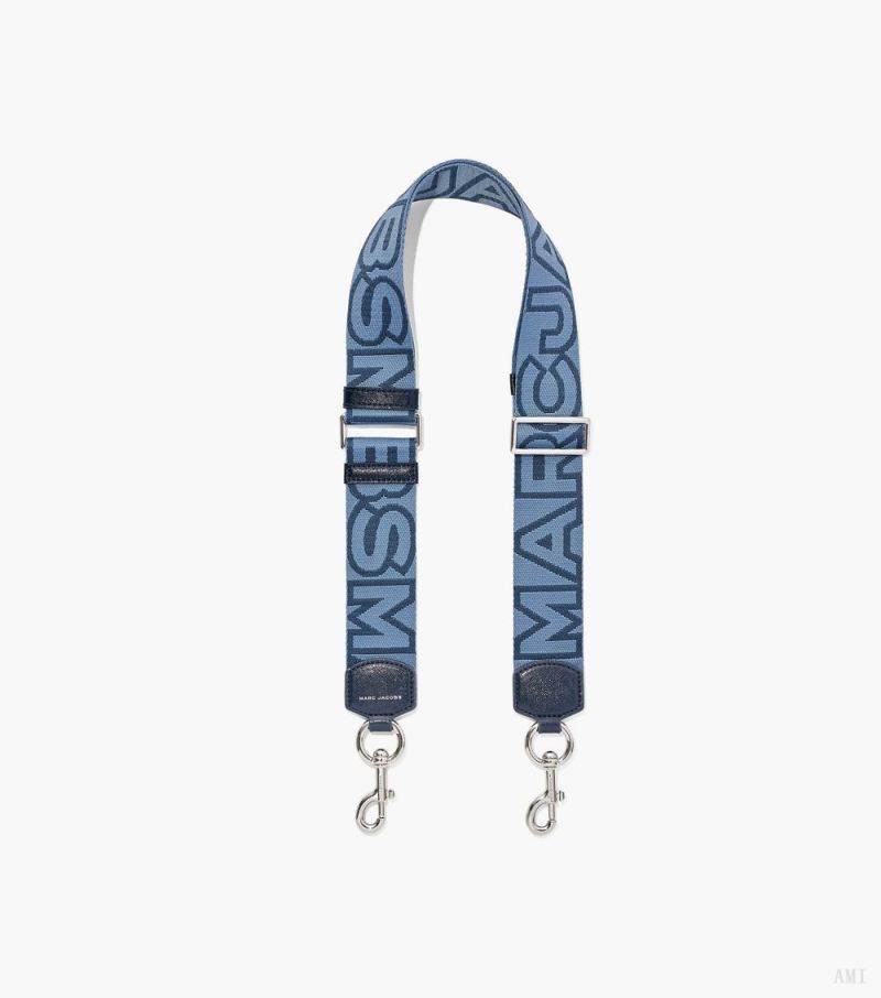 Marc Jacobs |La Bandoulière Logo Outline - Bleu Mer Multi |France Outlet