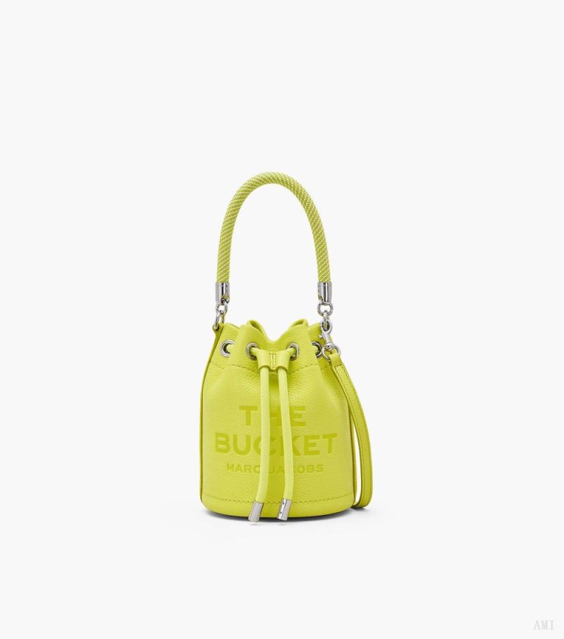 Marc Jacobs |Le Mini Sac Seau en Cuir - Limoncello |France Outlet