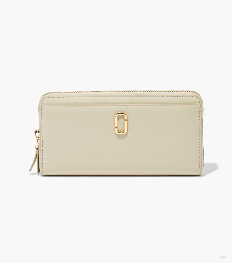 Marc Jacobs |Le portefeuille continental J Marc - Cloud White |France Outlet