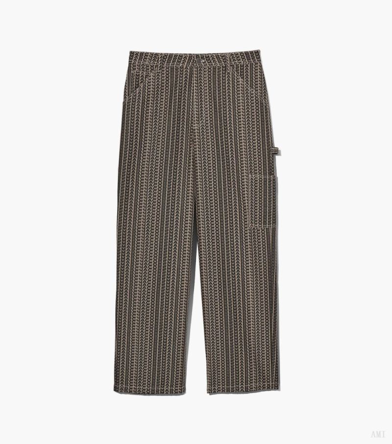 Marc Jacobs |Pantalon de peintre Monogram - Beige Multi |France Outlet