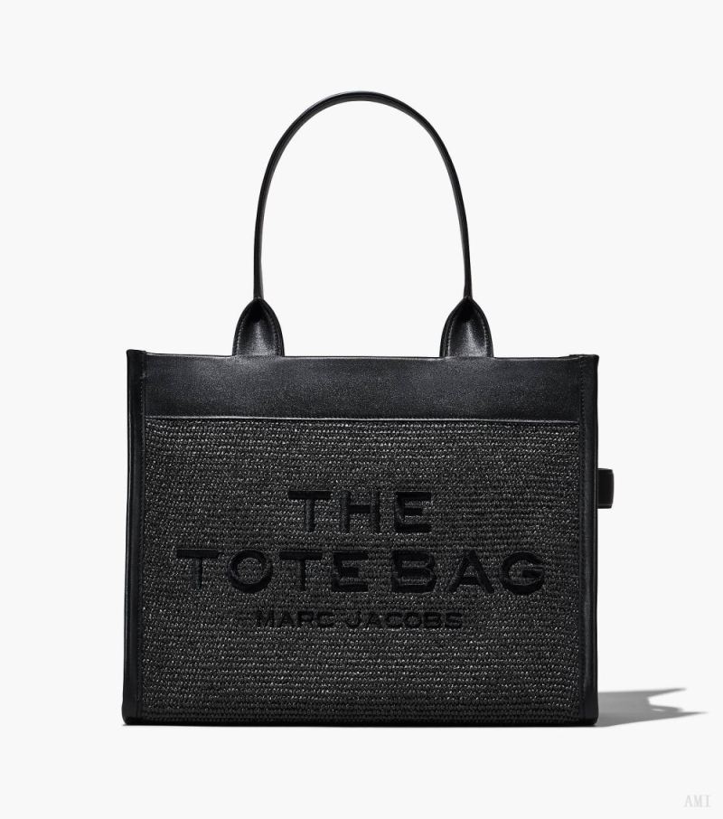 Marc Jacobs |Le grand sac fourre-tout tissé Dtm - Noir |France Outlet