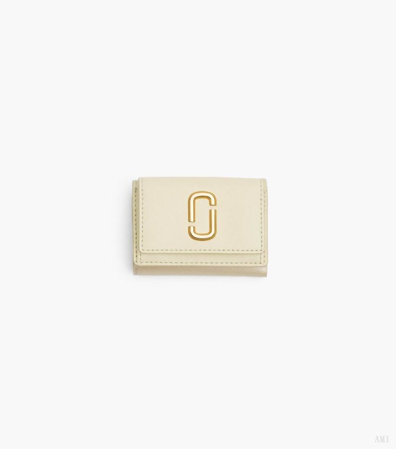 Marc Jacobs |Le mini portefeuille à trois volets Utility Snapshot - Kaki Multi |France Outlet