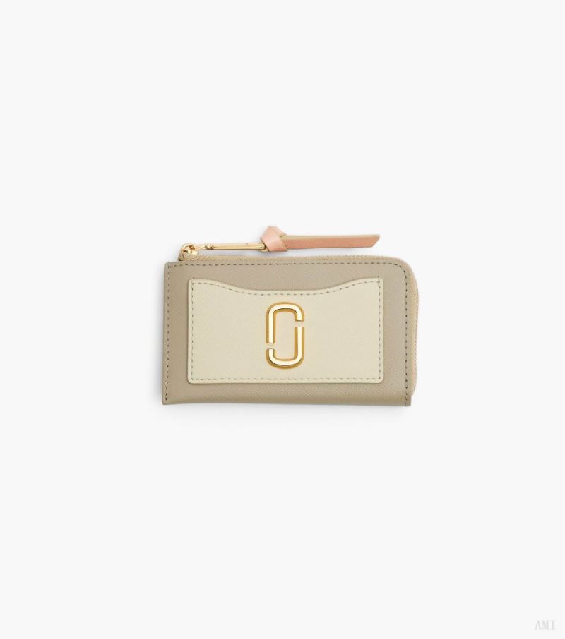 Marc Jacobs |Le portefeuille multi-zip Utility Snapshot Top Zip - Kaki Multi |France Outlet