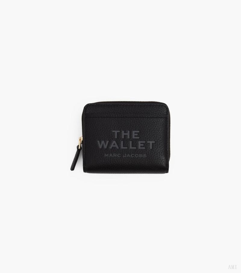 Marc Jacobs | Le mini portefeuille compact en cuir - Noir | France Outlet