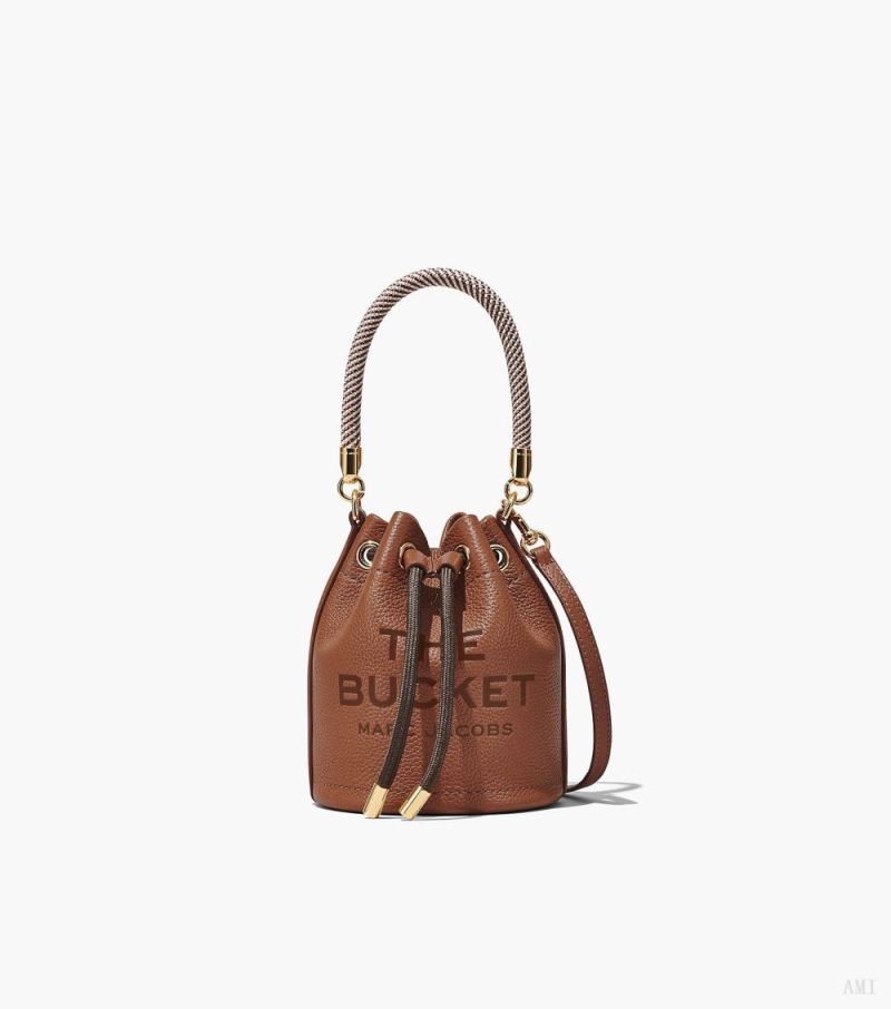 Marc Jacobs |Le mini sac seau en cuir - Huile d'argan |France Outlet