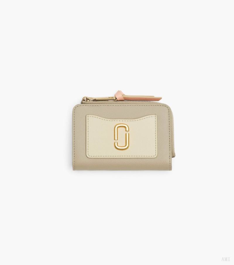 Marc Jacobs |Portefeuille à deux volets Slim Snapshot Utility - Kaki Multi |France Outlet