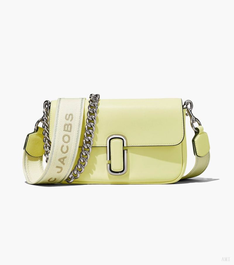 Marc Jacobs |Le sac bandoulière souple J Marc - Jaune tendre |France Outlet