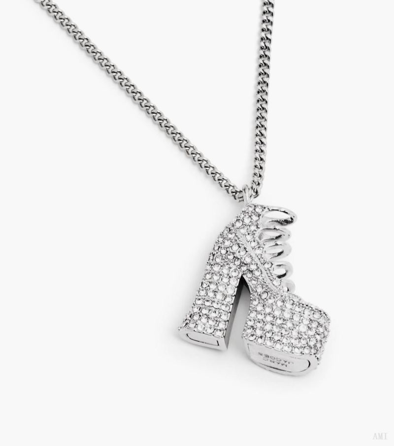 Marc Jacobs |Le collier de bottes Kiki Pave - Argent/cristal |France Outlet