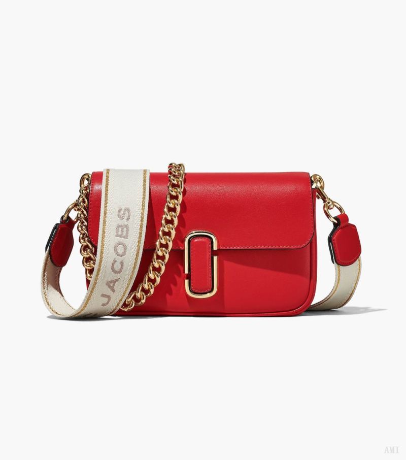 Marc Jacobs |Le sac bandoulière souple J Marc - True Red |France Outlet