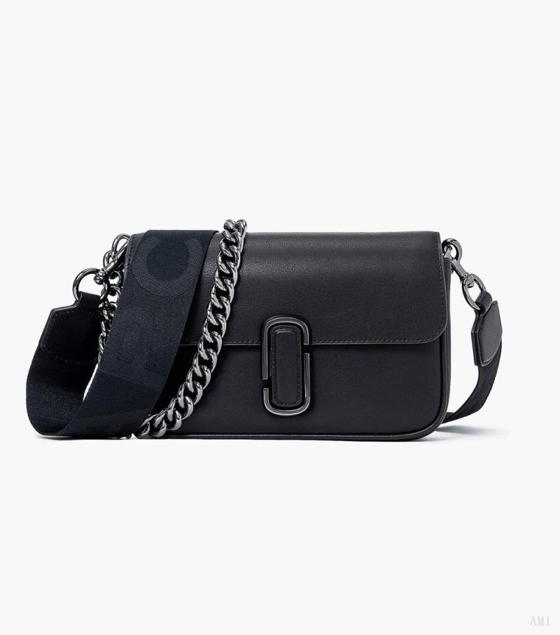 Marc Jacobs |Le Sac Bandoulière Souple J Marc - Noir/Gunmetal |France Outlet