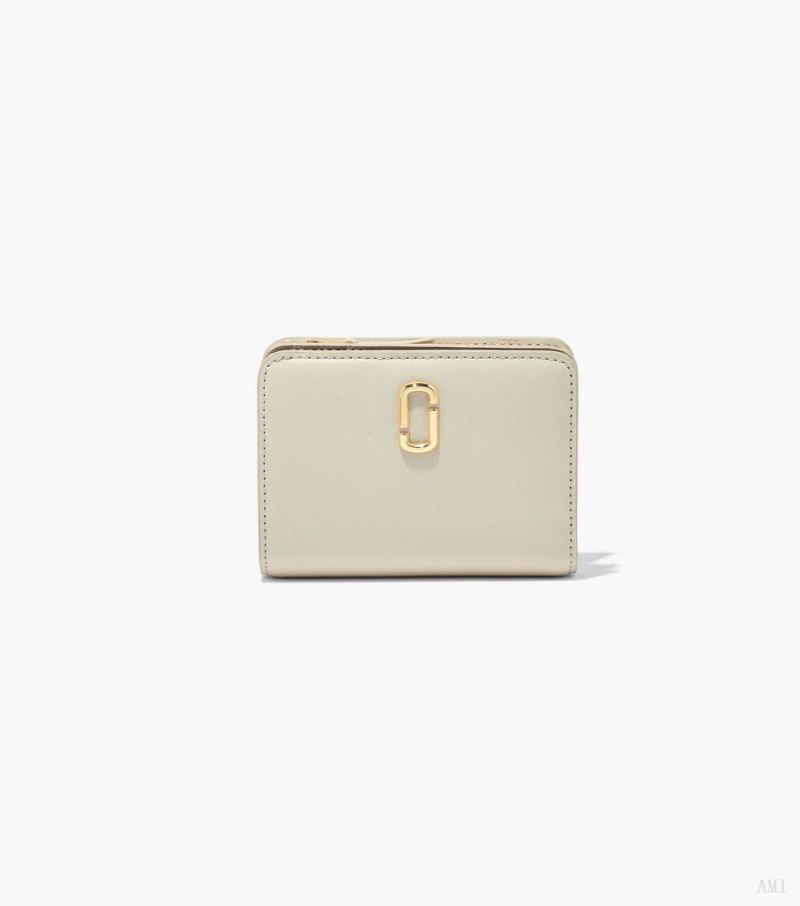 Marc Jacobs |The J Marc Mini Compact Wallet - Cloud White |France Outlet