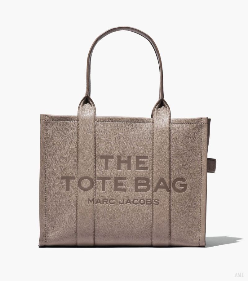 Marc Jacobs |Le grand sac fourre-tout en cuir - Ciment |France Outlet