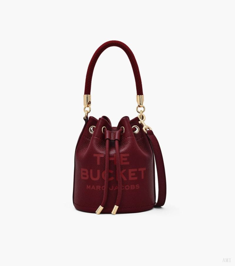 Marc Jacobs |Le sac seau en cuir - Cerise |France Outlet