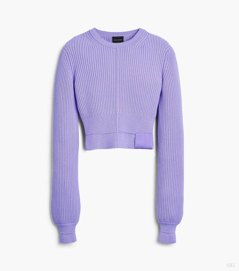 Marc Jacobs |Le pull ras du cou Femme - Lavande glacée |France Outlet