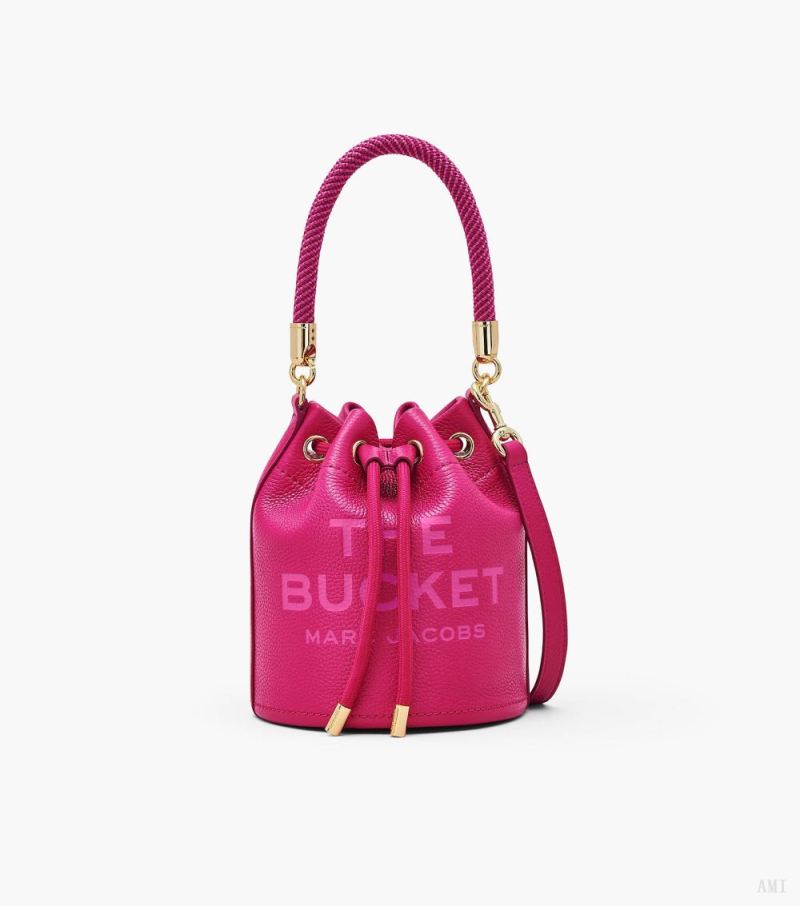 Marc Jacobs |Le Sac Seau en Cuir - Rose Lipstick |France Outlet