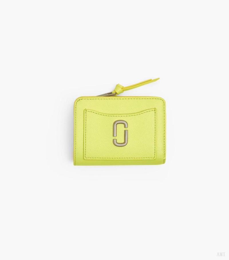 Marc Jacobs |The Utility Snapshot Mini Compact Wallet - Limoncello |France Outlet