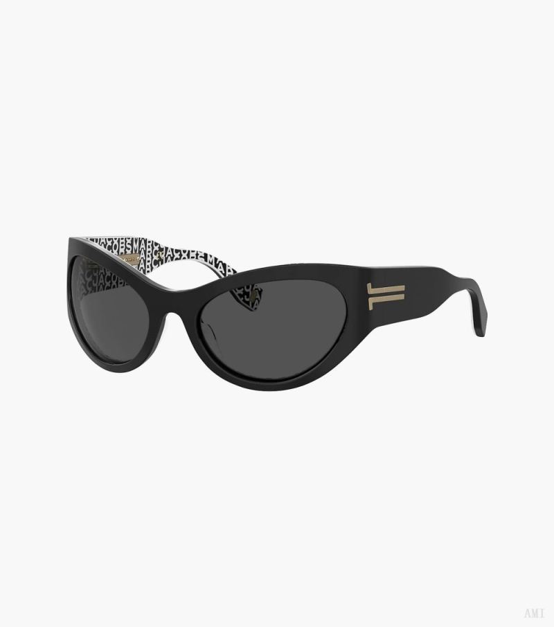 Marc Jacobs |Lunettes de soleil à enrouler The Icon - Noir |France Outlet