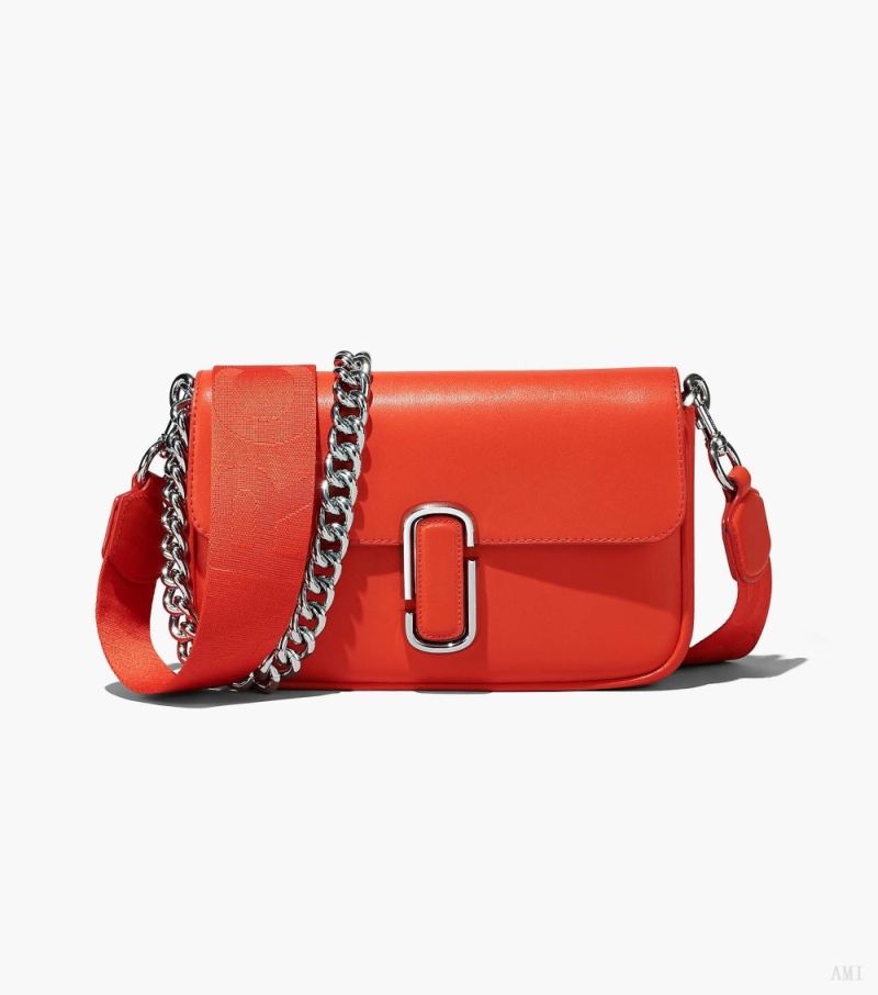 Marc Jacobs |Le sac bandoulière souple J Marc - Orange électrique |France Outlet