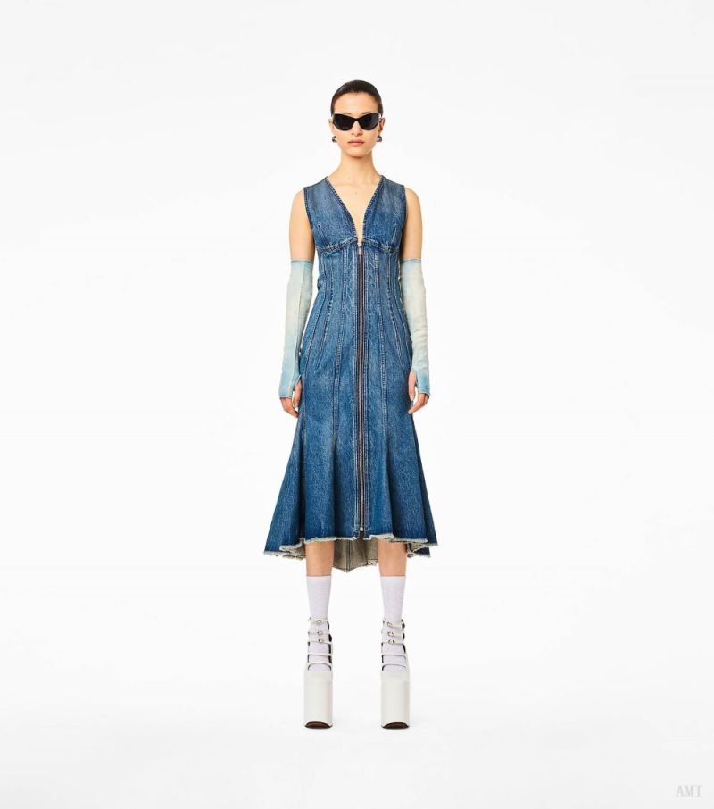 Marc Jacobs |Robe en jean The Wave - Swell Denim |France Outlet