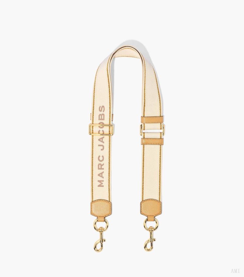 Marc Jacobs |La sangle en toile Logo - Neutral Multi |France Outlet