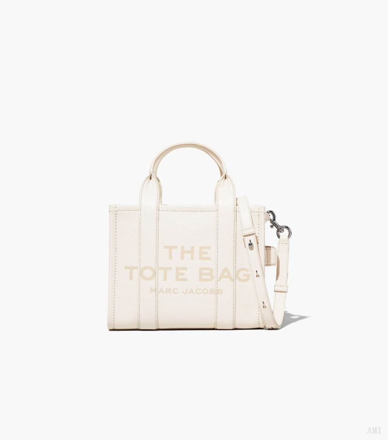 Marc Jacobs |Le Petit Sac Cabas en Cuir - Coton/Argent |France Outlet