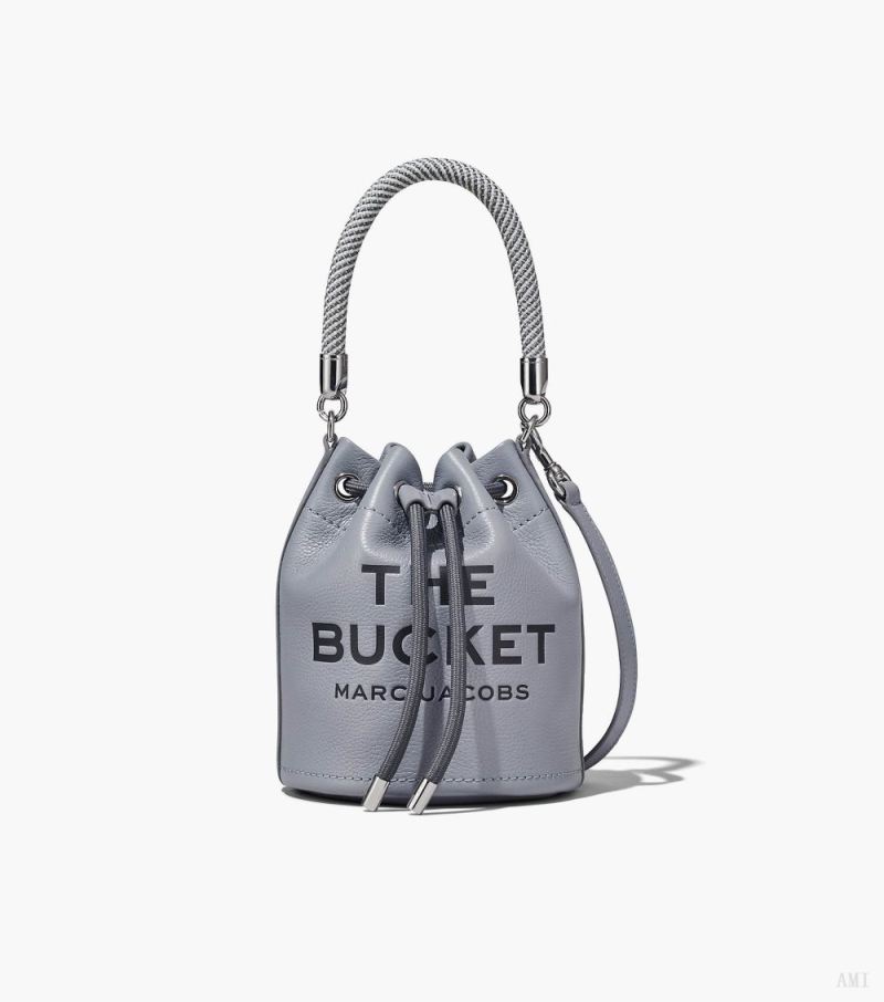 Marc Jacobs |Le sac seau en cuir - Gris loup |France Outlet