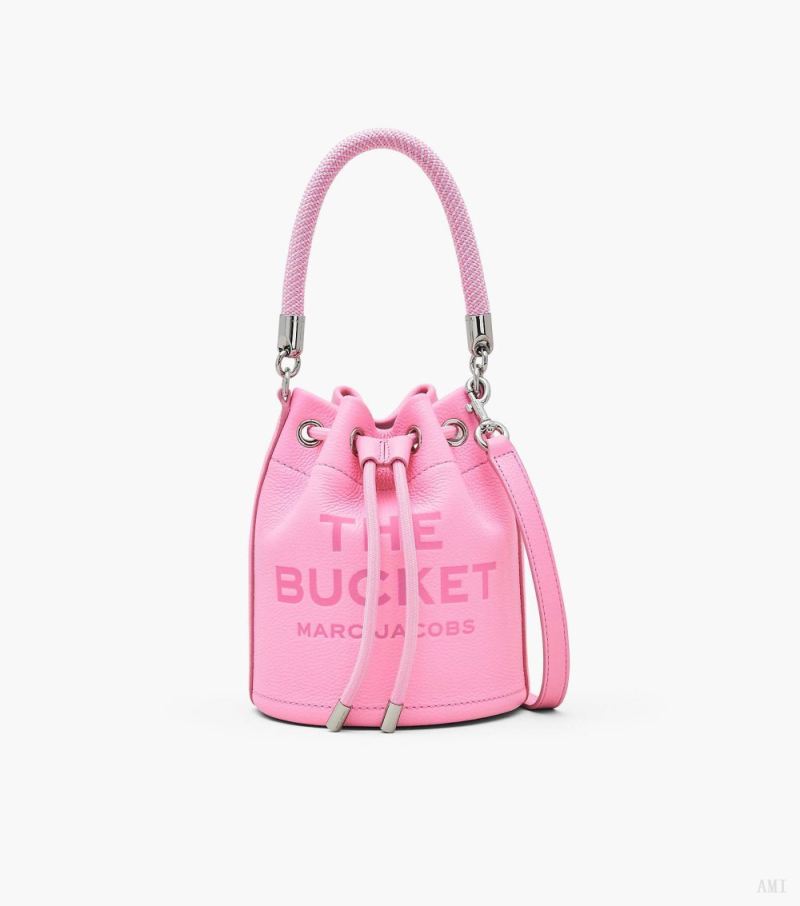 Marc Jacobs |Le Sac Seau en Cuir - Rose Bonbon Fluo |France Outlet