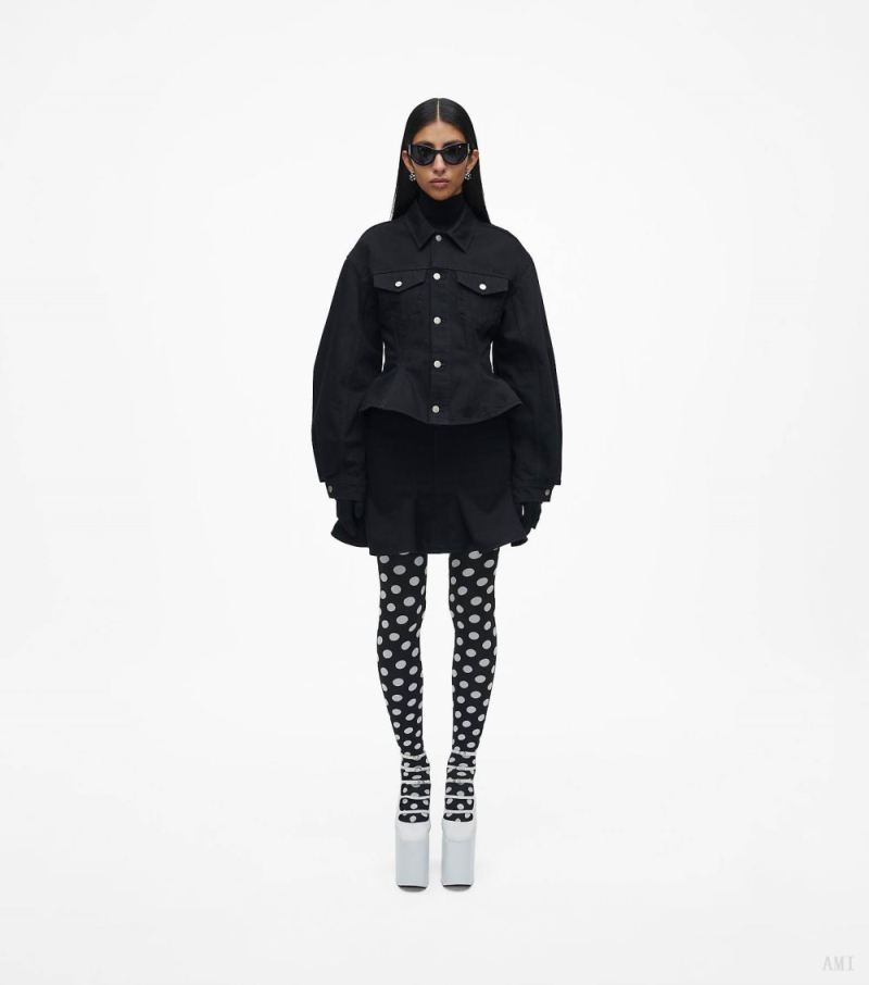 Marc Jacobs |La veste en jean cannelée - Noir |France Outlet