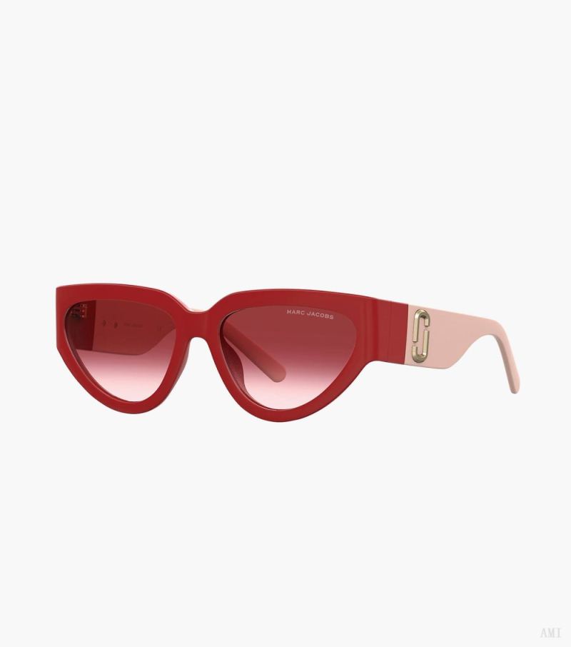 Marc Jacobs |Les lunettes de soleil œil de chat J Marc - Rouge |France Outlet