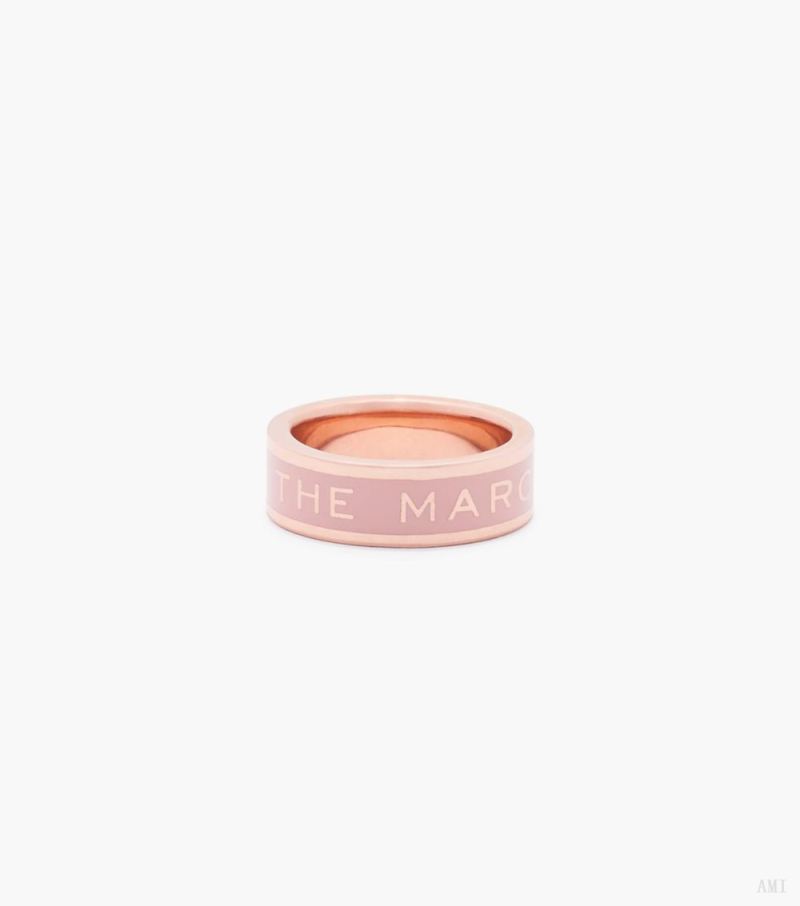 Marc Jacobs |La bague médaillon - Sable/or rose |France Outlet