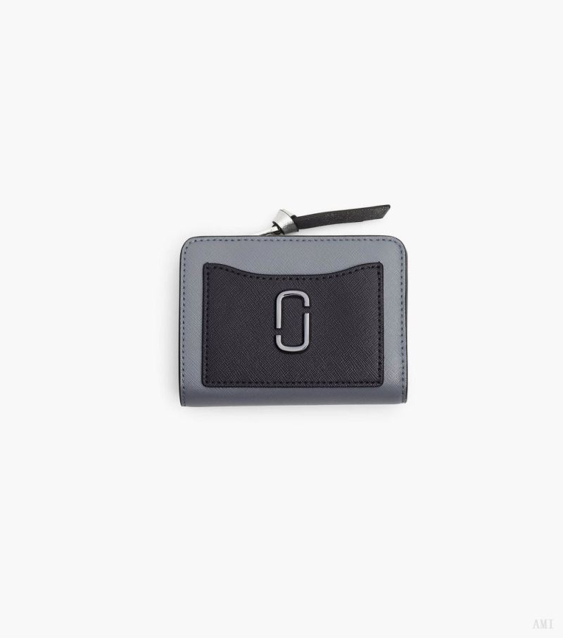 Marc Jacobs |The Utility Snapshot Mini Compact Wallet - Wolf Grey Multi |France Outlet