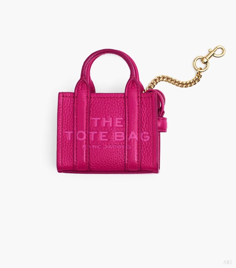 Marc Jacobs |Le porte-monnaie Nano Tote Bag Charm - Lipstick Pink |France Outlet