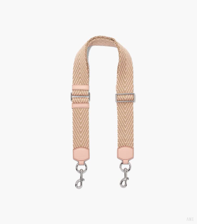 Marc Jacobs |La sangle en toile Arrow - Rose Multi |France Outlet