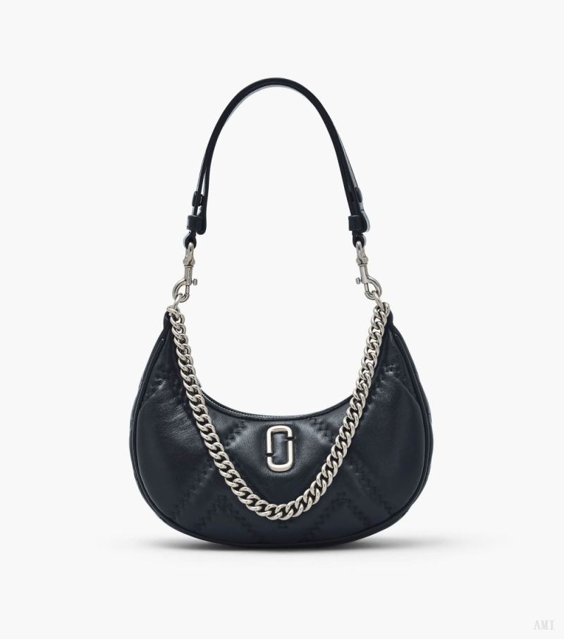 Marc Jacobs |Le sac courbé en cuir matelassé - Noir |France Outlet