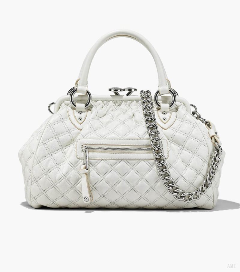 Marc Jacobs |Sac Stam en cuir matelassé réédition - Blanc nuage |France Outlet