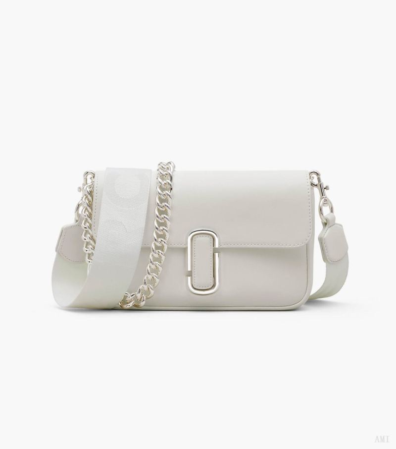 Marc Jacobs |Le Sac Bandoulière Souple J Marc - Blanc/Argent |France Outlet