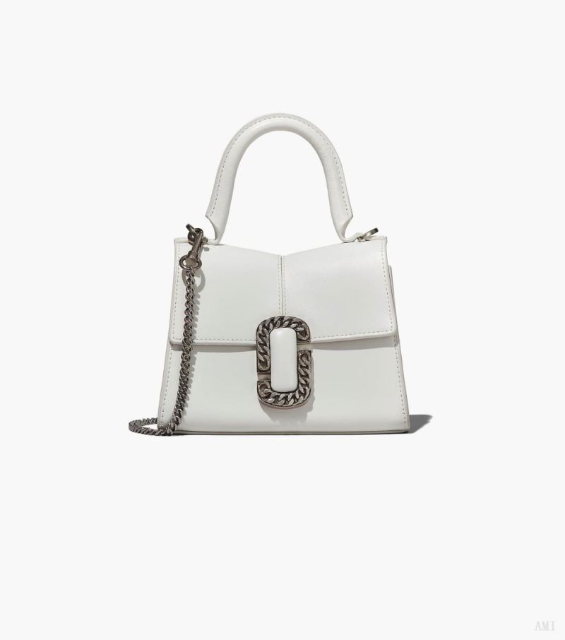 Marc Jacobs |Le mini sac à main St. Marc - Blanc |France Outlet