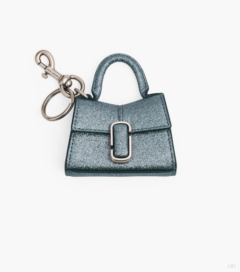 Marc Jacobs |Le charm Nano St. Marc à paillettes galactiques - Argent |France Outlet