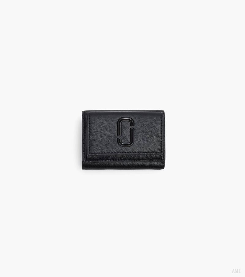 Marc Jacobs |The Utility Snapshot Dtm Mini Trifold Wallet - Black |France Outlet