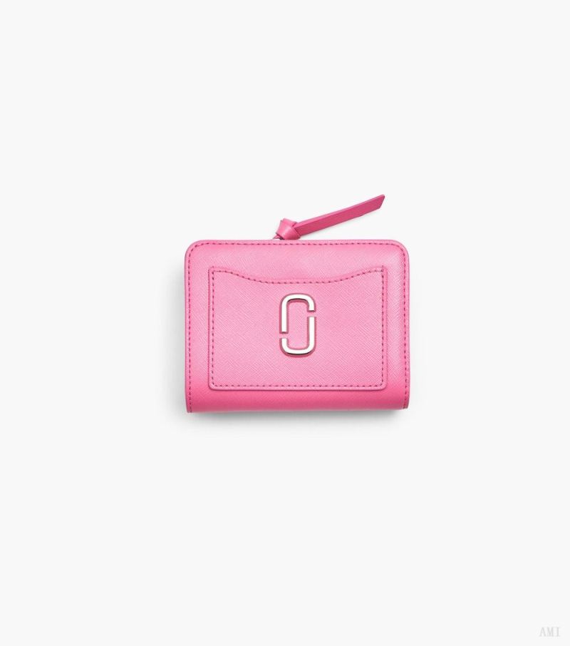 Marc Jacobs |Le mini portefeuille compact Utility Snapshot - Rose pétale |France Outlet