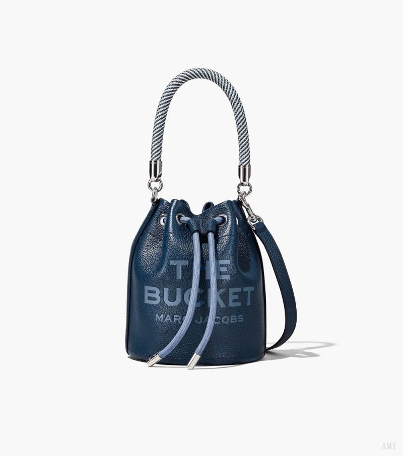 Marc Jacobs |Le sac seau en cuir - Bleu mer |France Outlet