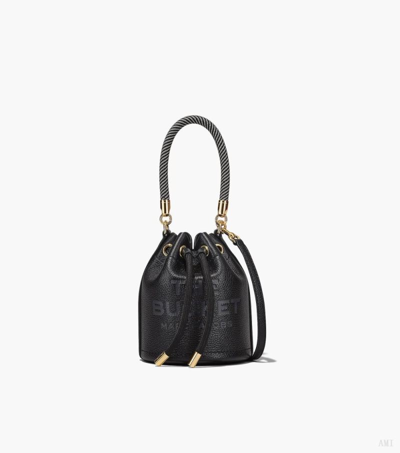 Marc Jacobs |Le Mini Sac Seau en Cuir - Noir |France Outlet