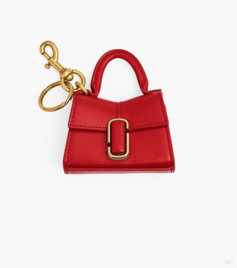 Marc Jacobs |Le porte-clés Nano St. Marc Top Handle - Rouge véritable |France Outlet