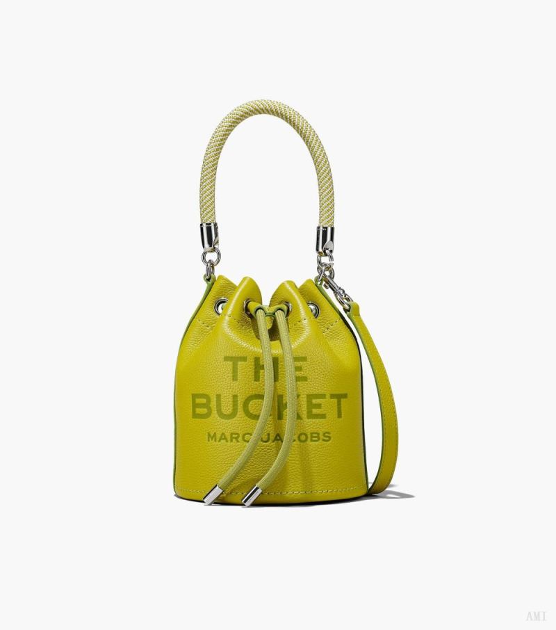 Marc Jacobs |Le sac seau en cuir - Citronelle |France Outlet