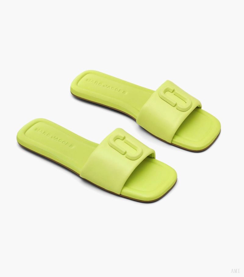 Marc Jacobs |The J Marc Leather Sandal - Limoncello |France Outlet