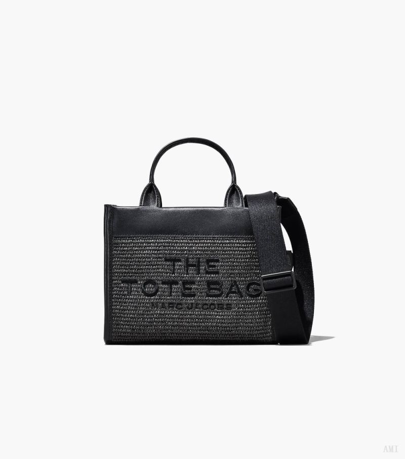 Marc Jacobs |Le petit sac fourre-tout tissé Dtm - Noir |France Outlet