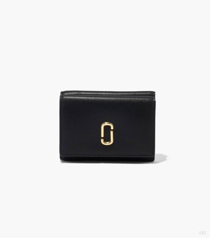 Marc Jacobs |Le portefeuille à trois volets J Marc - Noir |France Outlet