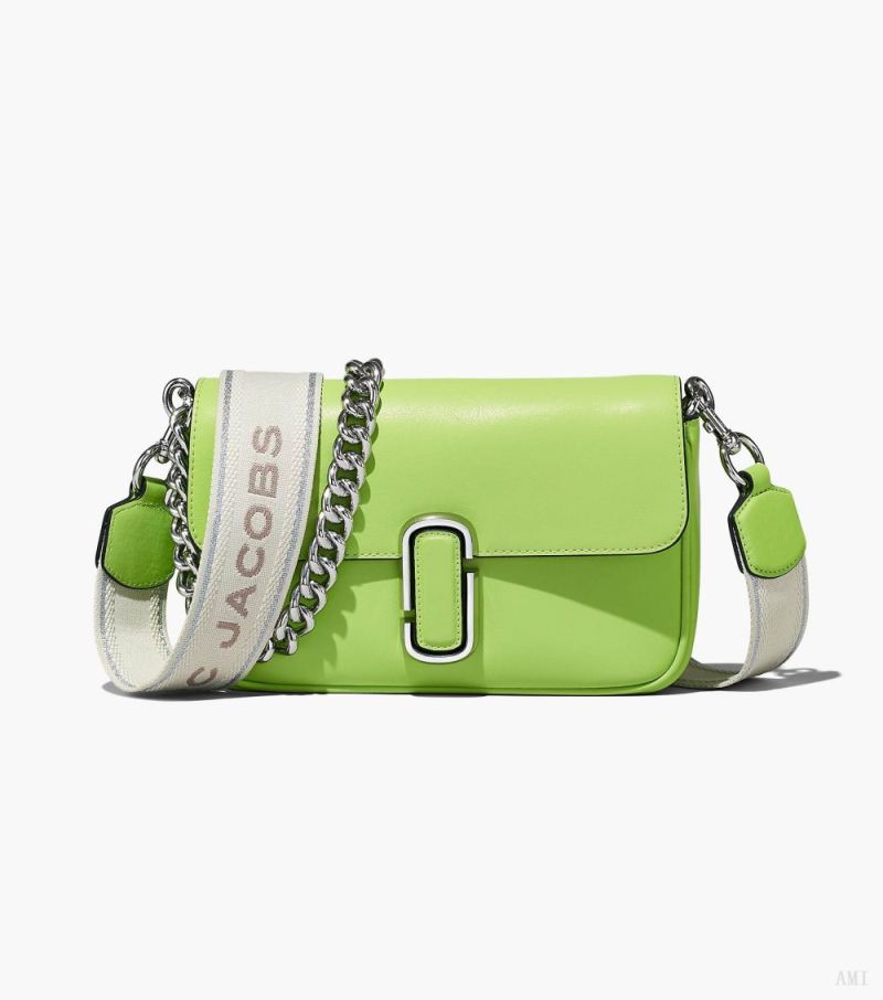 Marc Jacobs |Le sac bandoulière souple J Marc - Vert fluo |France Outlet